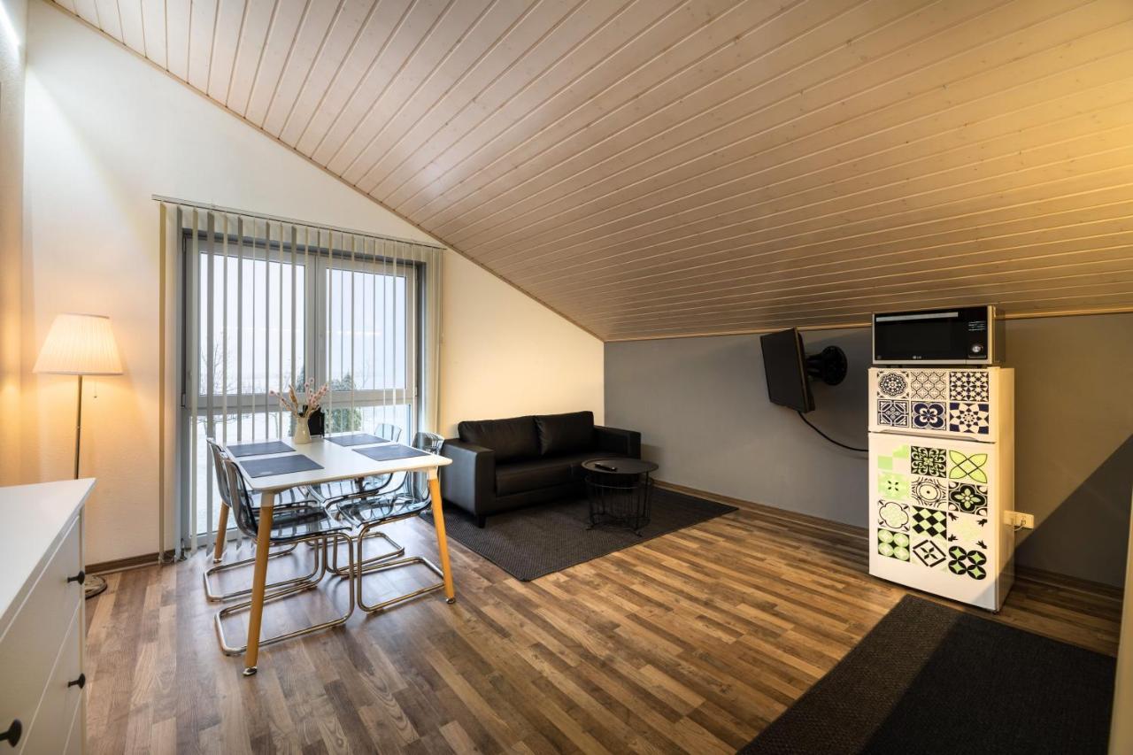 Gemuetliche Ferienwohnung Mit Panoramablick Muttensweiler Extérieur photo