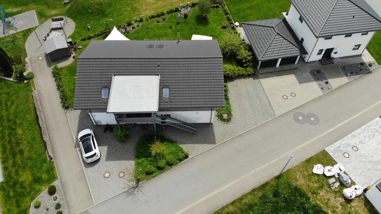 Gemuetliche Ferienwohnung Mit Panoramablick Muttensweiler Extérieur photo