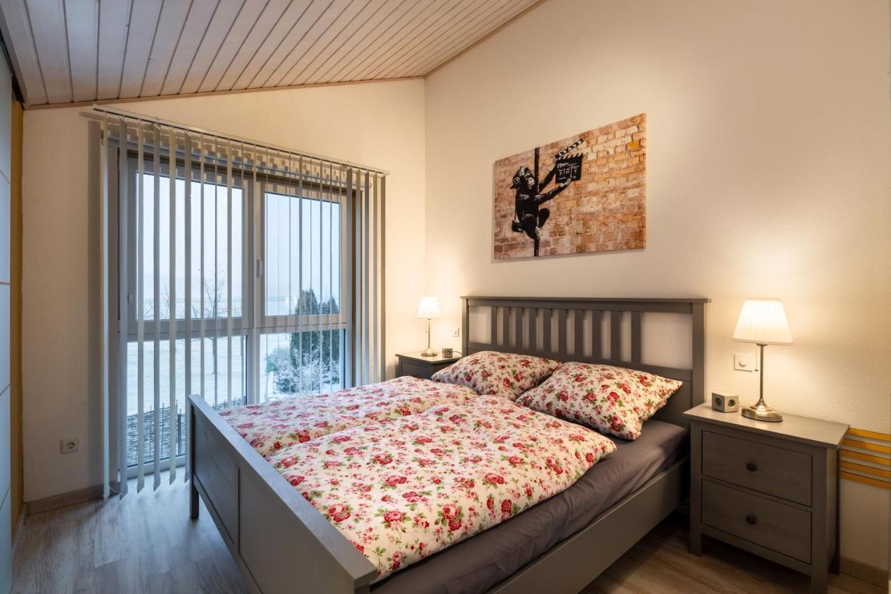 Gemuetliche Ferienwohnung Mit Panoramablick Muttensweiler Extérieur photo