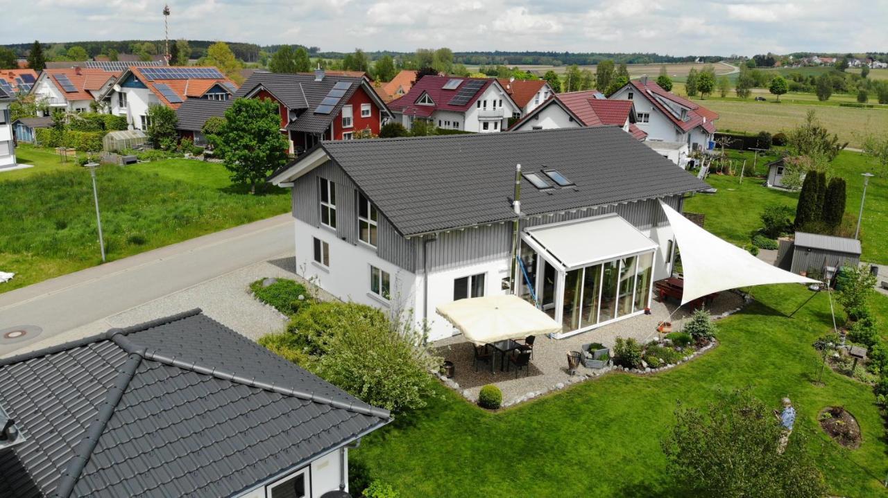 Gemuetliche Ferienwohnung Mit Panoramablick Muttensweiler Extérieur photo