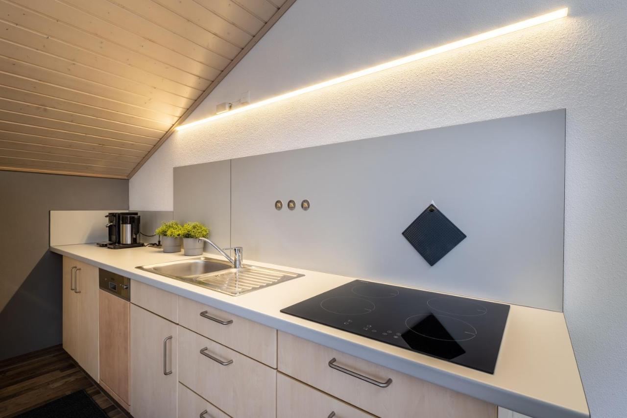Gemuetliche Ferienwohnung Mit Panoramablick Muttensweiler Extérieur photo